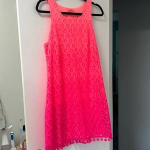 Lilly Pulitzer Island Time Lace Ombre Marquette Shift Dress